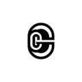 Initial GC Line Simple Monogram Logos. Vector stock Initial GC Logos Royalty Free Stock Photo
