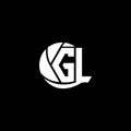 Initial GL logo design Geometric and Circle style, Logo business branding