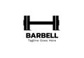 Initial H with barbell shape for logo related to the world of fitness
