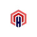 Initial H Letter Logo Design