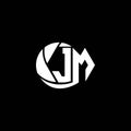 Initial JM logo design Geometric and Circle style, Logo business branding