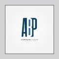 Initial Letter ABP Logo - Simple Business Logo for Alphabet A, B and P