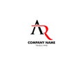 Initial Letter AR Logo Template Design