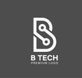 Letter b tech strong and memorable logo