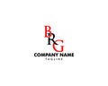 Initial Letter BRG Logo Template Design Royalty Free Stock Photo