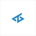 Initial letter bt logo or tb logo vector design template