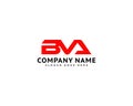 Initial Letter BVA Logo Template Design Royalty Free Stock Photo