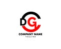 Initial Letter DCG Logo Template Design Royalty Free Stock Photo