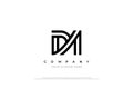 Initial Letter DM Logo Design
