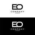 Initial letter eo, oe logotype company name logo design template vector