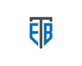 Initial Letter FTB Flat Logo Vector Design Royalty Free Stock Photo