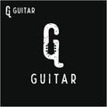 Initial letter G with Guitar Headstock as negative space logo design inspiration