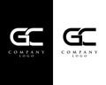 Initial Letter GC, CG Logo Design Template Design vector