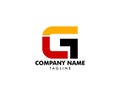 Initial Letter GLT Logo Template Design Royalty Free Stock Photo
