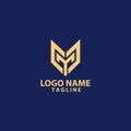 initial letter GMG GGM logo design vector Royalty Free Stock Photo