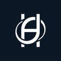 Letter H Infinity Loop Logo Design Vector Template Royalty Free Stock Photo