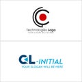 Initial letter icon cell technology logo design