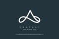 Initial Letter A Infinity Logo Design Royalty Free Stock Photo