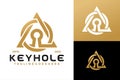 Initial Letter A Keyhole Logo Design, brand identity logos vector, modern logo, Logo Designs Vector Illustration Template Royalty Free Stock Photo