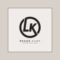 Initial Letter LK Logo - Simple Business Logo