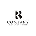 Initial letter logo B and R, RB BL monogram logo icon Royalty Free Stock Photo