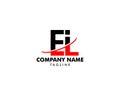 Initial Letter Logo ELI Template Vector Design