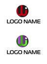 Initial letter logo iw. WI, circle rounded lowercase logo. WI company linked letter logo