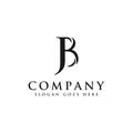 Initial letter logo J and B, JB BJ monogram logo icon Royalty Free Stock Photo