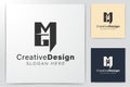 Initial letter M G Modern Logo Ideas. Inspiration logo design. Template Vector Illustration. Isolated On White Background Royalty Free Stock Photo