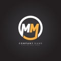 Initial Letter MM Logo - Minimal Business Logo