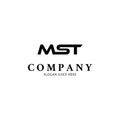 Initial Letter MST Icon Vector Logo Template Illustration Design