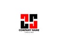 Initial Letter 25 or Number Twenty Five Logo Template Design