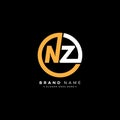 Initial Letter NZ Logo - Minimal Business Logo