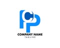 Initial Letter PCP Logo Template Design Royalty Free Stock Photo
