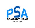 Initial Letter PSA Logo Template Design