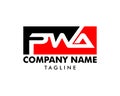 Initial Letter PWA Logo Template Design Royalty Free Stock Photo