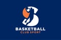 Initial letter S basketball logo icon. basket ball logotype symbol,