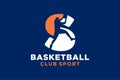 Initial letter S basketball logo icon. basket ball logotype symbol,