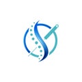 Letter S chiropractic and acupunture logo