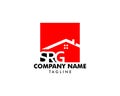 Initial Letter SRG House Logo Royalty Free Stock Photo