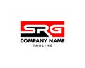Initial Letter SRG Logo Template Design Royalty Free Stock Photo