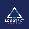 A Initial letter Triangle logo vector