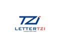 Initial Letter TZI Logo Template Design Royalty Free Stock Photo