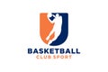 Initial letter U basketball logo icon. basket ball logotype symbol,