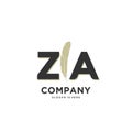 Z Initial letter Unique attractive creative modern luxury beauty fur ornament monogram logo. design vector logotype Royalty Free Stock Photo