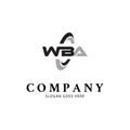 Initial Letter WBA Icon Vector Logo Template Illustration Design Royalty Free Stock Photo