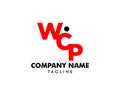 Initial Letter WCP Logo Template Design Royalty Free Stock Photo