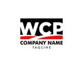 Initial Letter WCP Logo Template Design Royalty Free Stock Photo