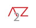 Initial Letter A2Z Design Logo Royalty Free Stock Photo