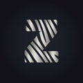 Initial letter Z logo design.